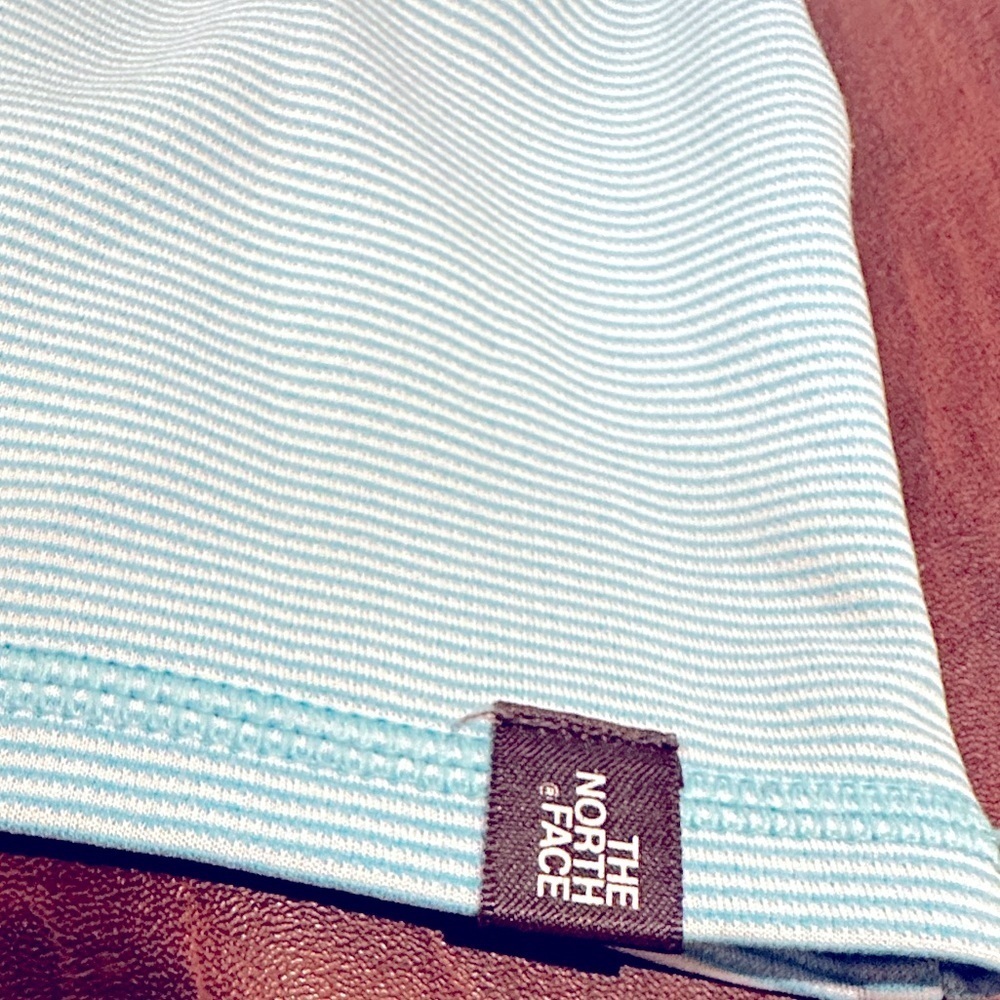 THE NORTH FACE GORPCORE STRIPE BLUE SHORT SLEEVE CREW NECK TOP S - Picture 5 of 11